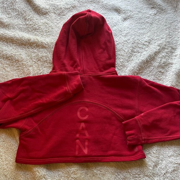 Lululemon Team Canada All Yours Cropped Hoodie COC Logo - Picture 3 of 11